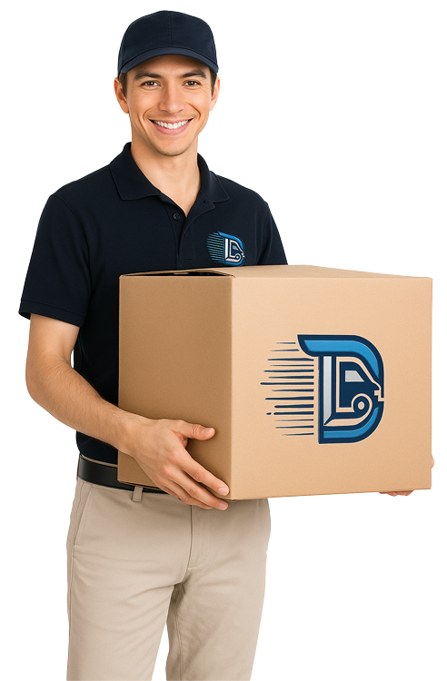 Déménageur souriant